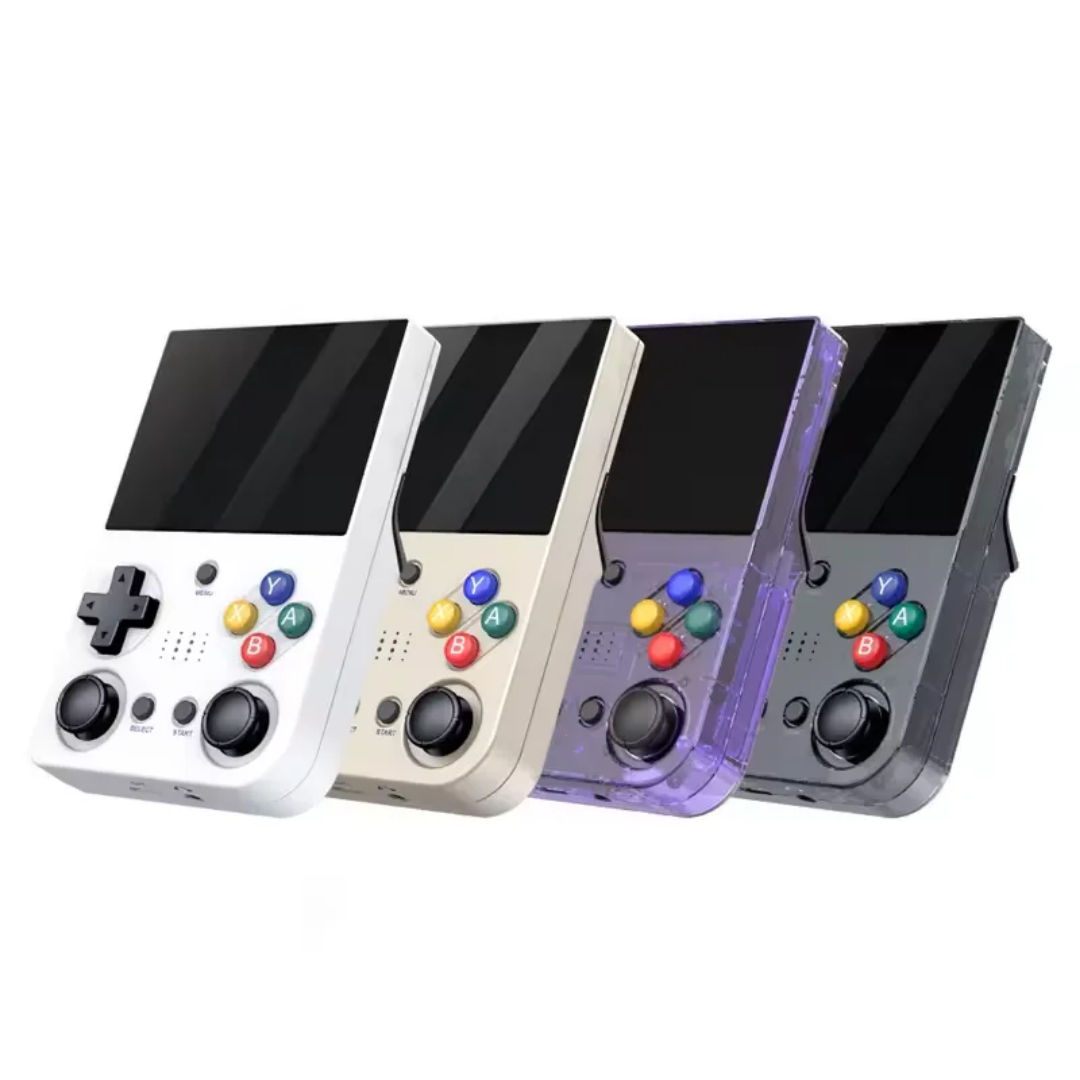 Console de jeu portable X6, console de jeu rétro intégrée 32 Go, plus de 10 000 jeux classiques, écran OCA IPS de 3,5 pouces, double joystick 3D, 11 émulateurs,