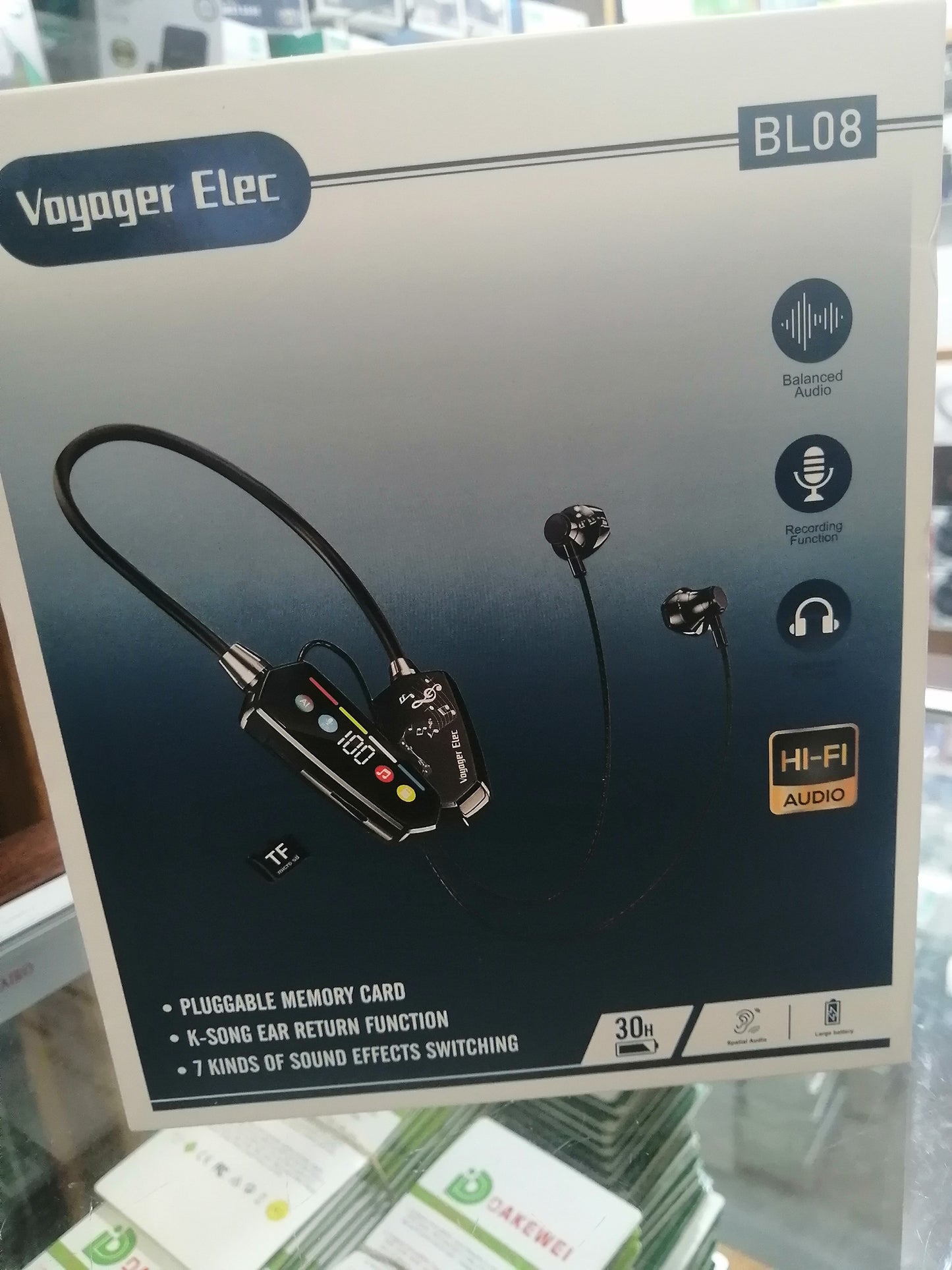 Écouteur bleutooh tour cou voyageur elec