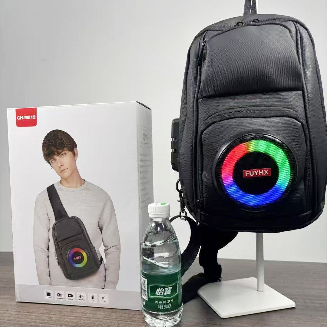 Sac au dos a radio sac à bandoulière CH-M815 avec un haut-parleur Bluetooth RVB