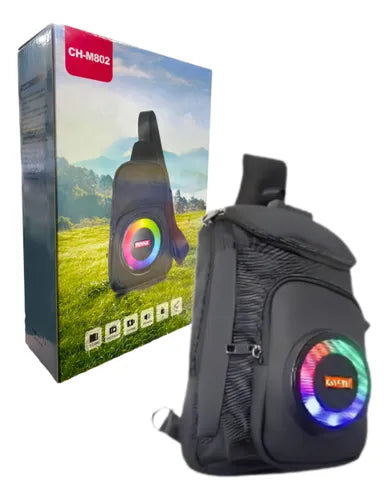 Sac au dos a radio sac à bandoulière CH-M815 avec un haut-parleur Bluetooth RVB